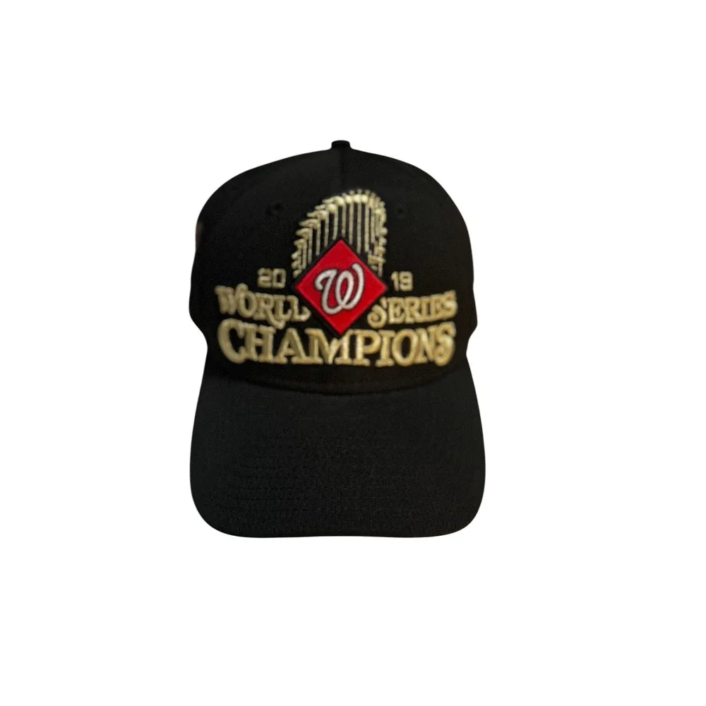 Washington Nationals 2019 World Series Champions Black New Era Baseball Cap Mens
